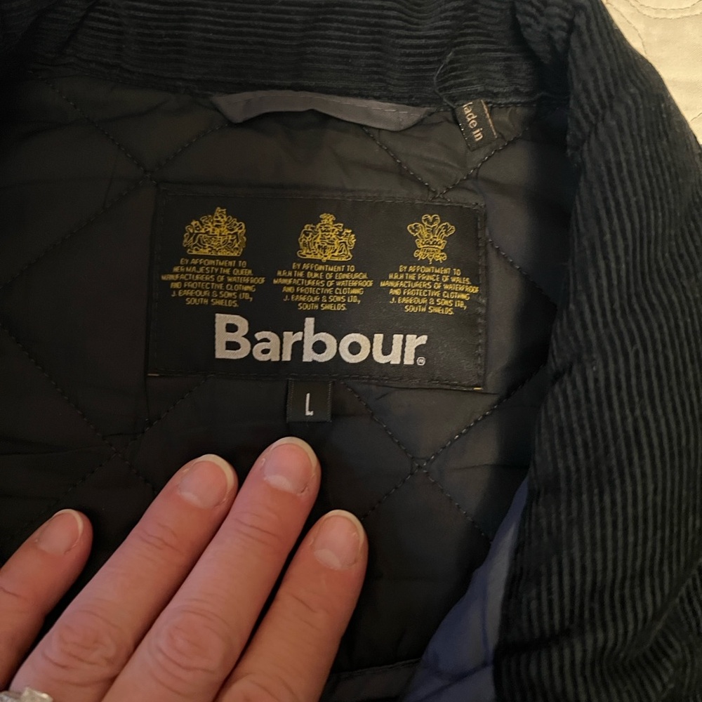Barbour navy Quilted Jacket